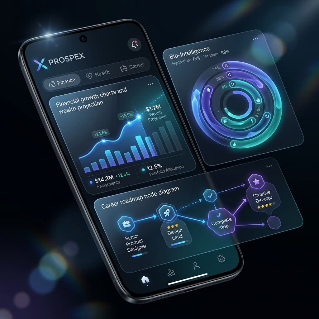 PROSPEX Omni-Dashboard with Liquid Glass design